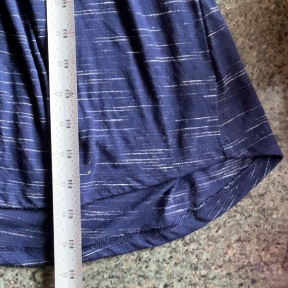 Faded Glory Blue Dolman Sleeve Blouse Relaxed Fit Women 1X 16 Polyester Crochet - Picture 8 of 8